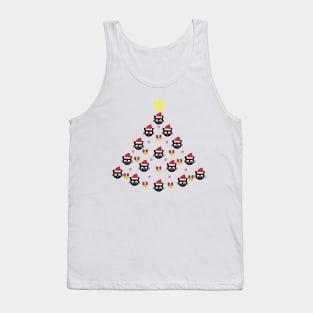 Merry Black Catmas Tree Tank Top